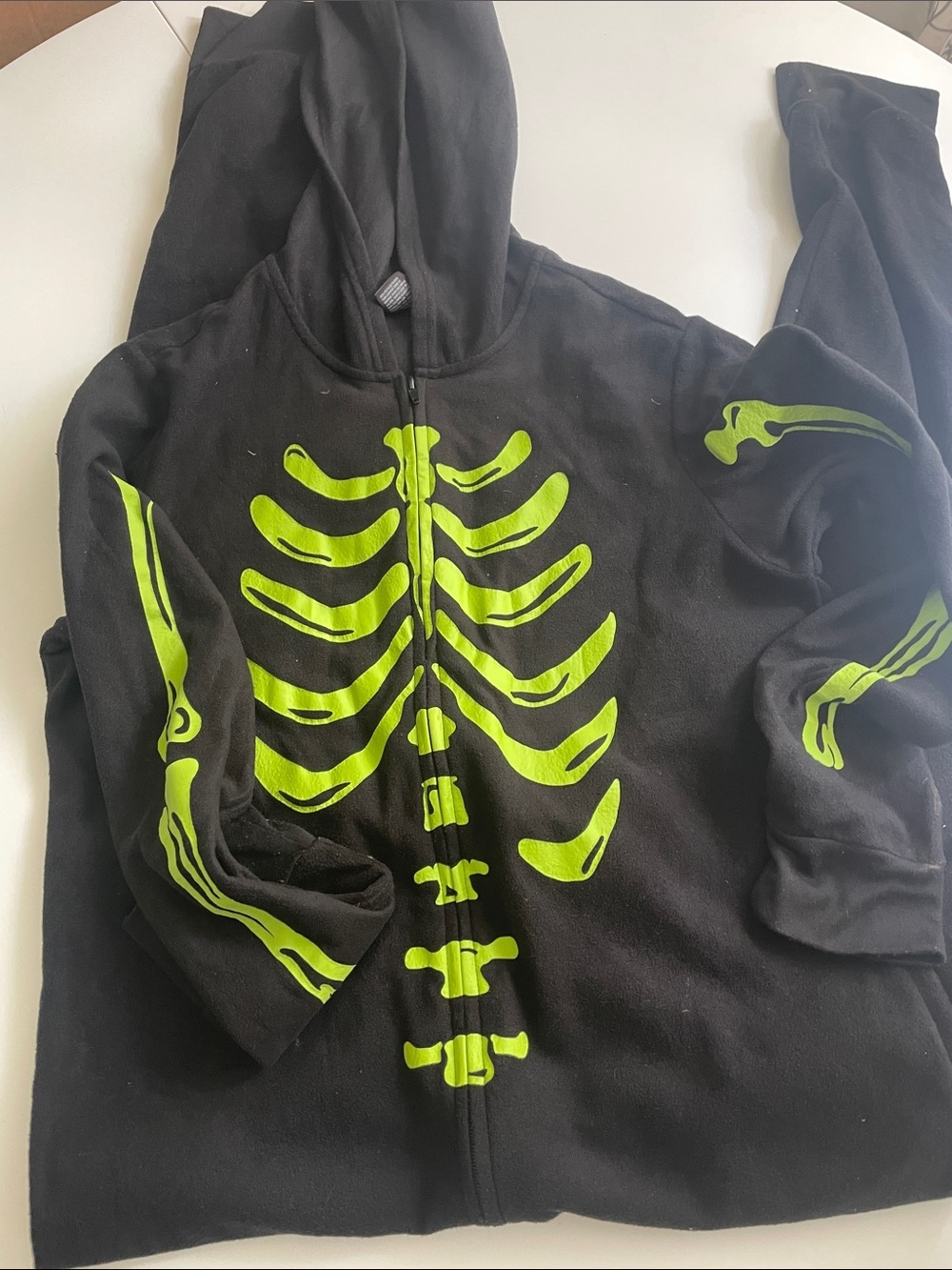 Neon Green Bone Onsie